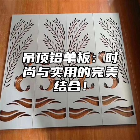 吊顶铝单板：时尚与实用的完美结合！