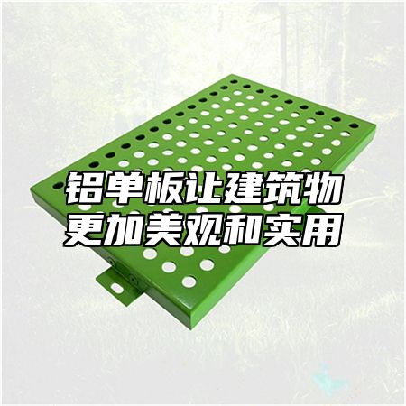 铝单板让建筑物更加美观和实用