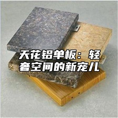 天花铝单板：轻奢空间的新宠儿