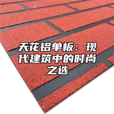 天花铝单板：现代建筑中的时尚之选