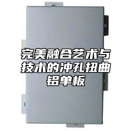 完美融合艺术与技术的冲孔扭曲铝单板