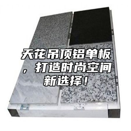 天花吊顶铝单板，打造时尚空间新选择！
