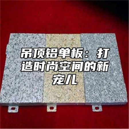 吊顶铝单板：打造时尚空间的新宠儿