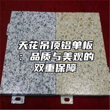 天花吊顶铝单板：品质与美观的双重保障
