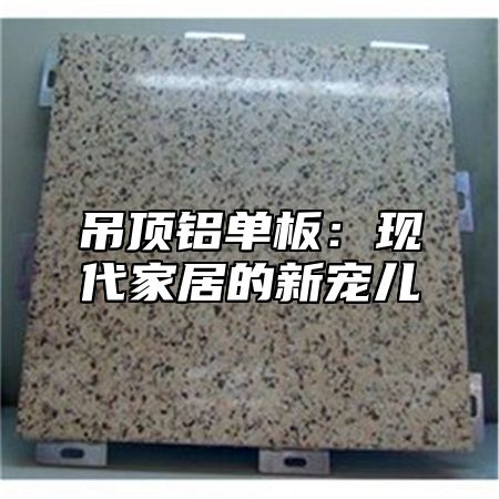 吊顶铝单板：现代家居的新宠儿