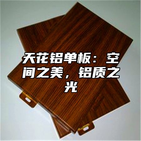 天花铝单板：空间之美，铝质之光