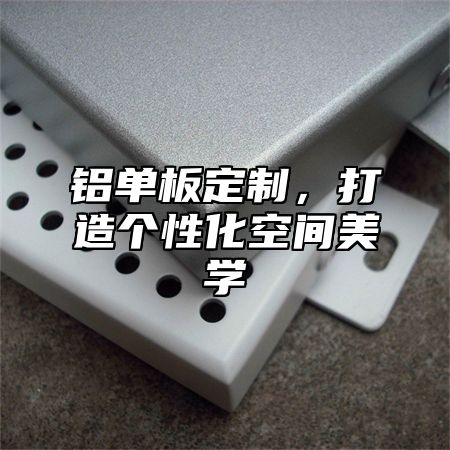 铝单板定制，打造个性化空间美学