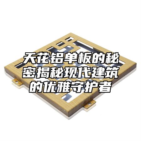 天花铝单板的秘密揭秘现代建筑的优雅守护者