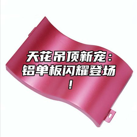 天花吊顶新宠：铝单板闪耀登场！