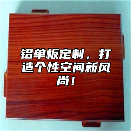 铝单板定制，打造个性空间新风尚！