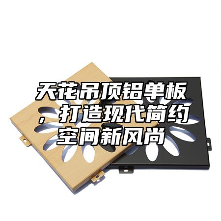 天花吊顶铝单板，打造现代简约空间新风尚