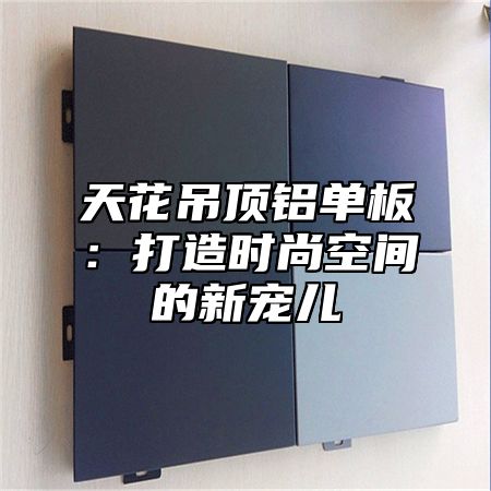 天花吊顶铝单板：打造时尚空间的新宠儿