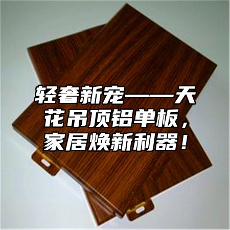 轻奢新宠——天花吊顶铝单板，家居焕新利器！