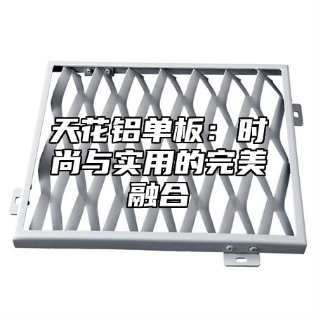 天花铝单板：时尚与实用的完美融合