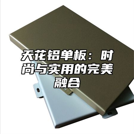 天花铝单板：时尚与实用的完美融合