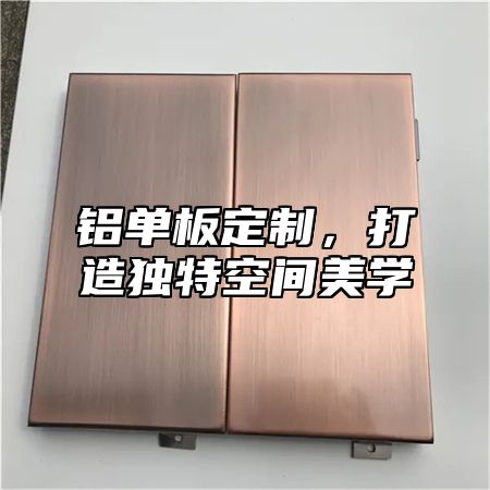铝单板定制，打造独特空间美学