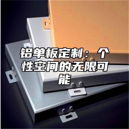 铝单板定制：个性空间的无限可能