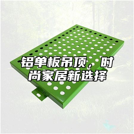铝单板吊顶，时尚家居新选择