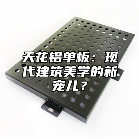 天花铝单板：现代建筑美学的新宠儿？