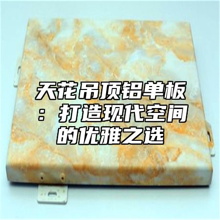 天花吊顶铝单板：打造现代空间的优雅之选
