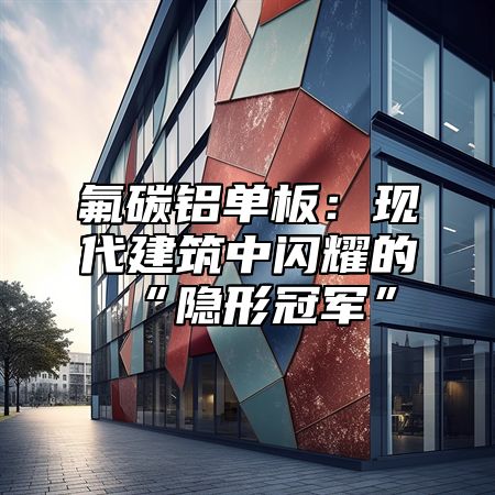 氟碳铝单板：现代建筑中闪耀的“隐形冠军”