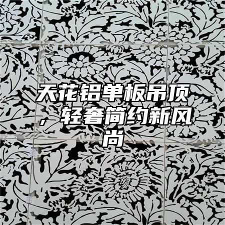 天花铝单板吊顶，轻奢简约新风尚