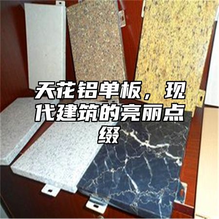 天花铝单板，现代建筑的亮丽点缀