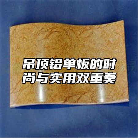 吊顶铝单板的时尚与实用双重奏