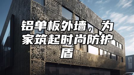 铝单板外墙，为家筑起时尚防护盾