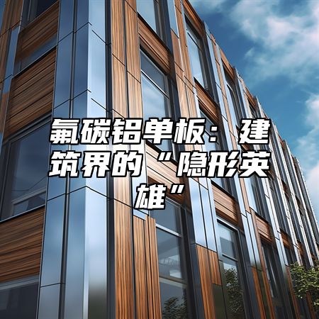 氟碳铝单板：建筑界的“隐形英雄”